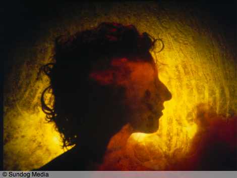 Still from Cage of Flame: Woman in Smoke