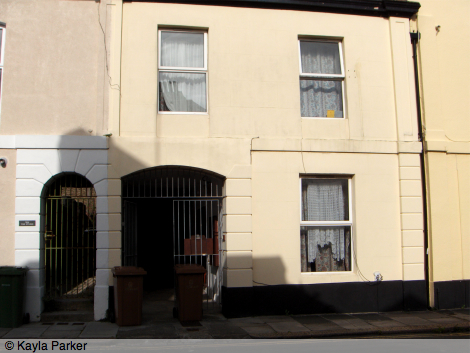 Colour photo of Penrose Street in Plymouth: my studio 1991 to 1992