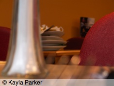 Photo of Little Chef A303 interior, salt pot and fork on the table