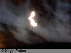 Kayla's photo of full moon shot hand-held in back garden