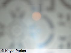 Kayla's photo of the full moon, hand-held, taken a few seconds later