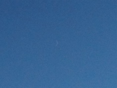 2nd photo of new crescent moon, taken a few seconds later